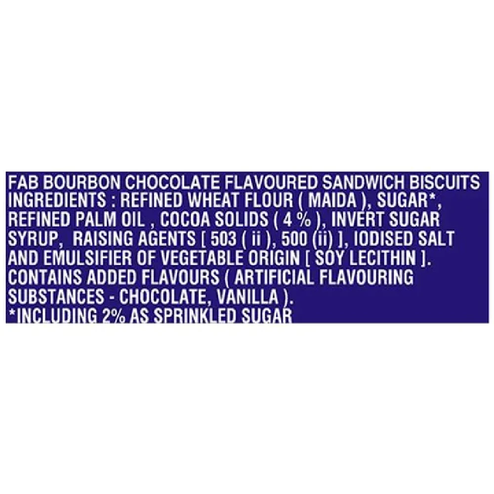 Parle Fab Bourbon Cream Biscuits - Chocolate - Image 8