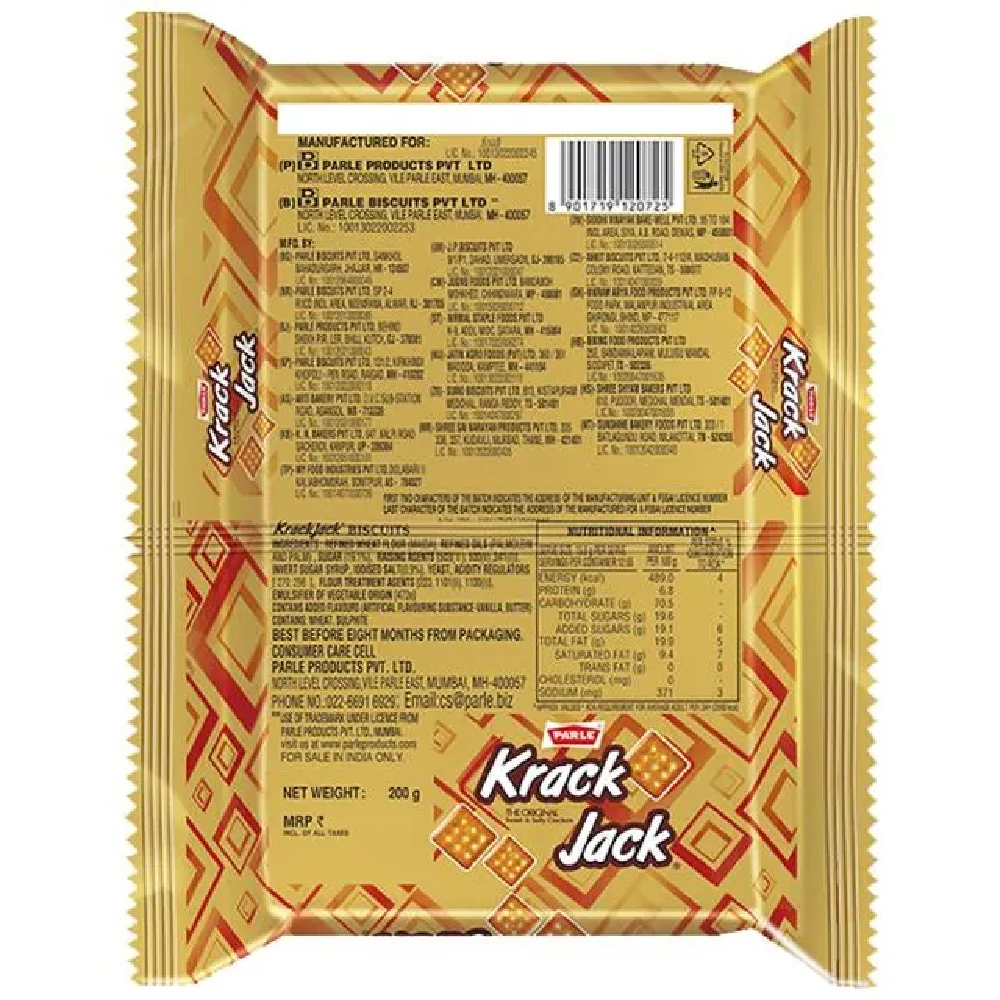 Parle Krack Jack Biscuits - Image 2