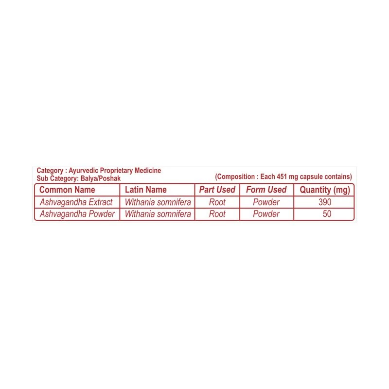 Patanjali Ayurveda Ashvagandha Capsule for Weakness & Fatigue - Image 2