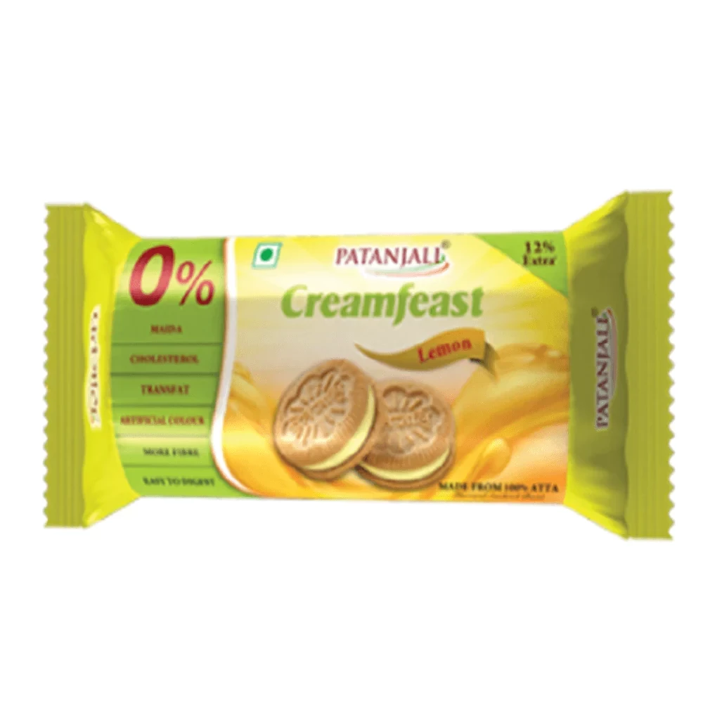 Patanjali Cream Feast Lemon Biscuit
