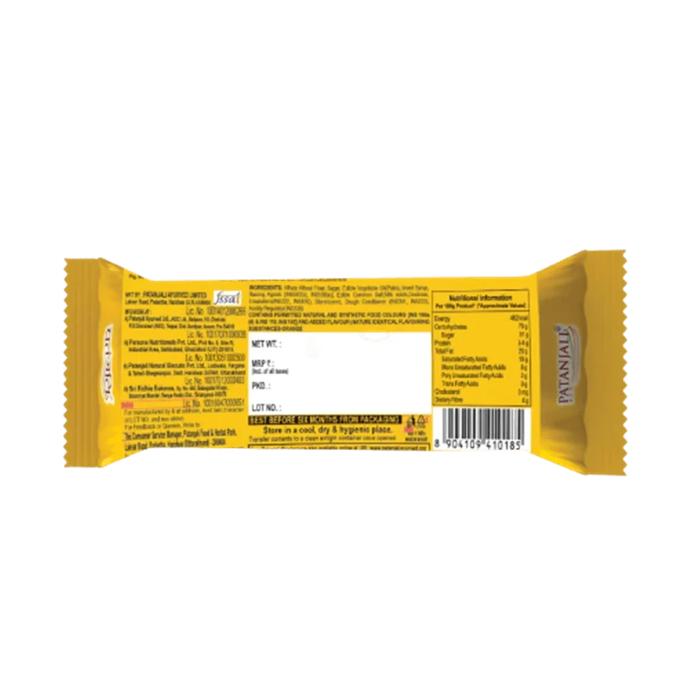 Patanjali Cream Feast Orange Biscuits - Image 2