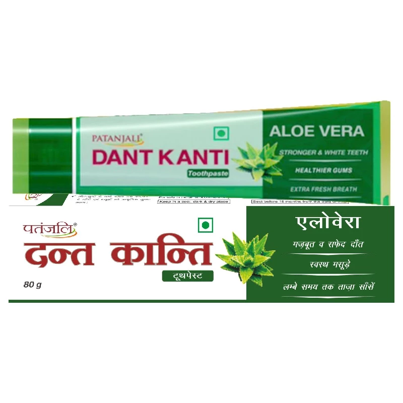 Patanjali Dant Kanti Aloevera Gel Toothpaste - Image 1
