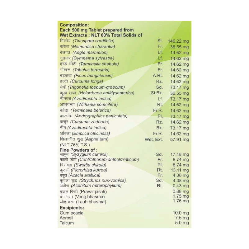 Patanjali Divya Madhunashini Vati Extra Power - Image 2