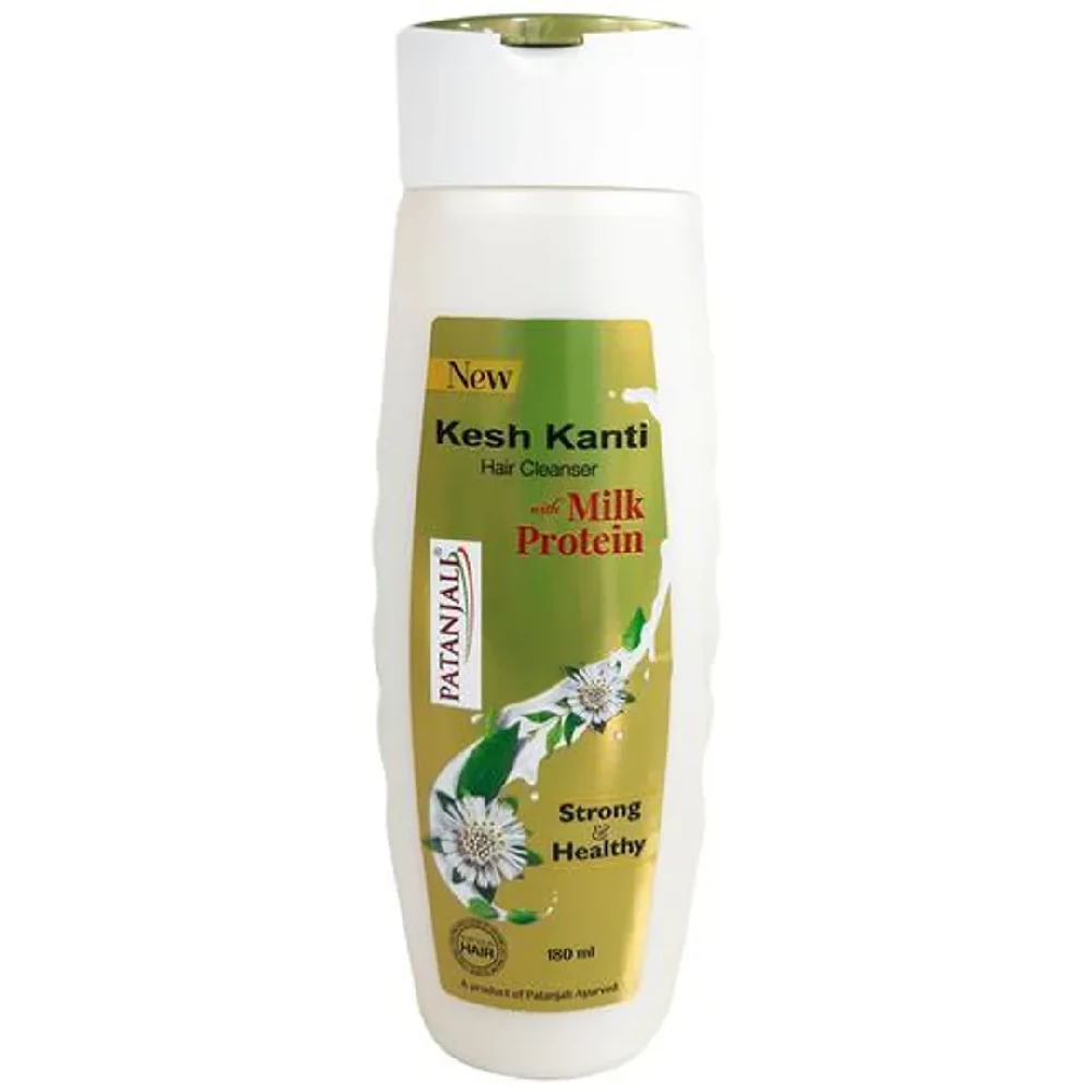 Patanjali Kesh Kanti Milk Protein Hair Cleanser | Nourishing Herbal Shampoo for Dry Hair-1