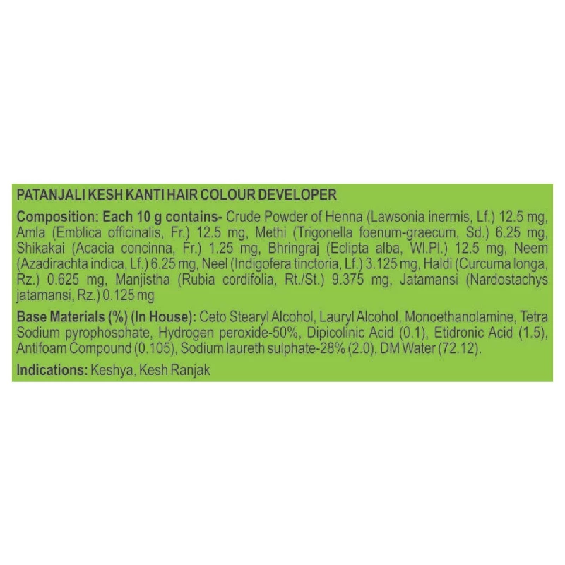 Patanjali Kesh Kanti Hair Colour (Cream & Developer) - Image 3