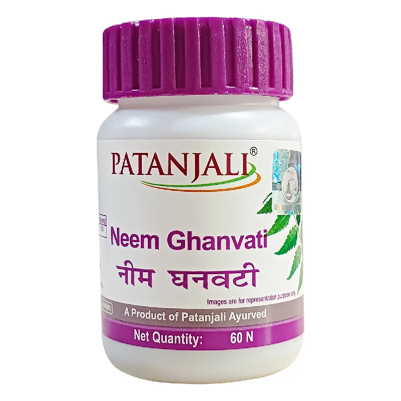 Patanjali Neem Ghan Vati | Ayurvedic Blood Purifier | Natural Skin Detox and Immunity Support-1