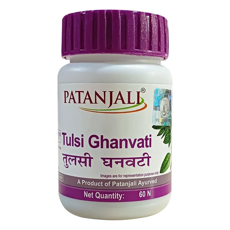 Patanjali Tulsi Ghanvati | Ayurvedic Immunity Support | Holy Basil Tablets-1
