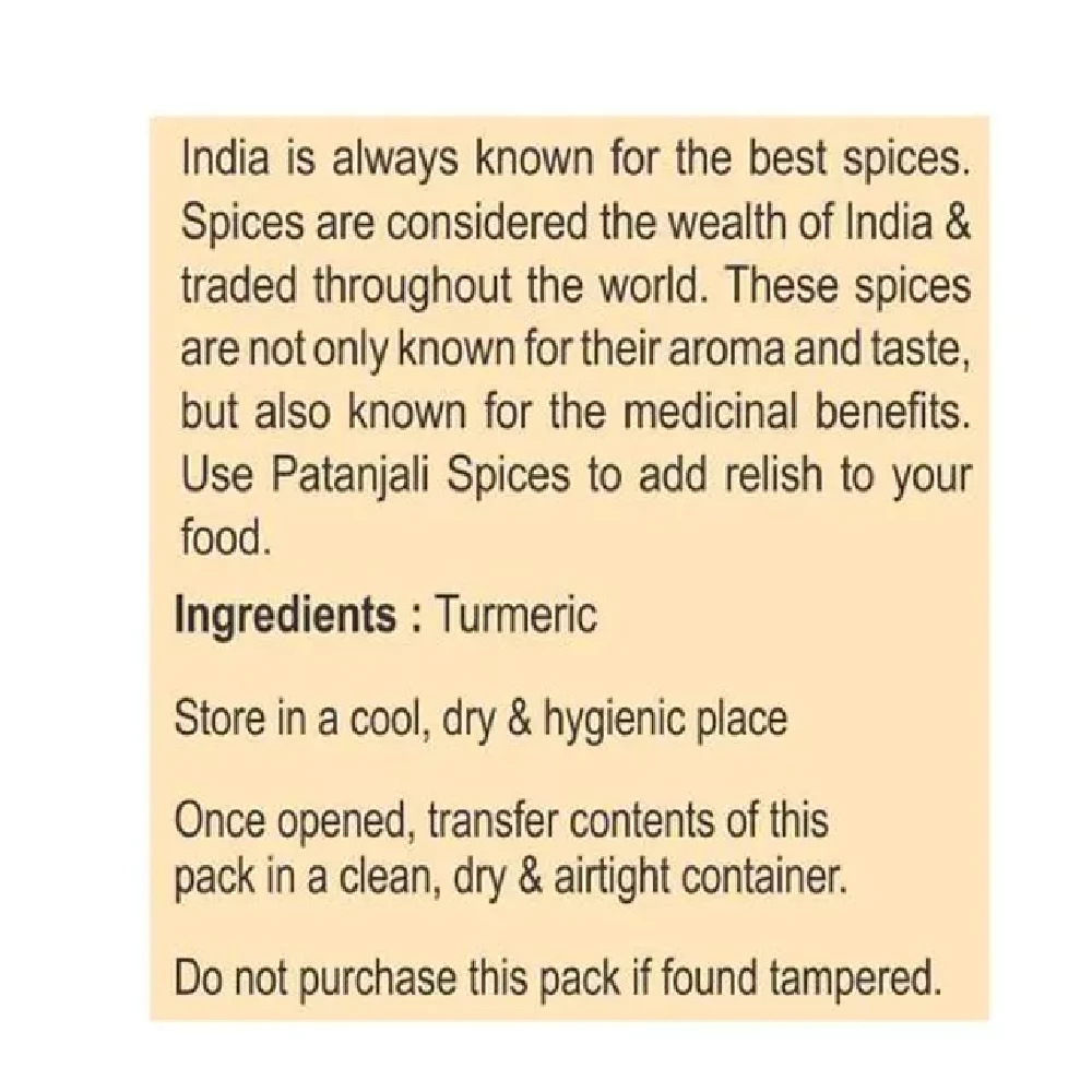 Patanjali Turmeric Powder - Image 4