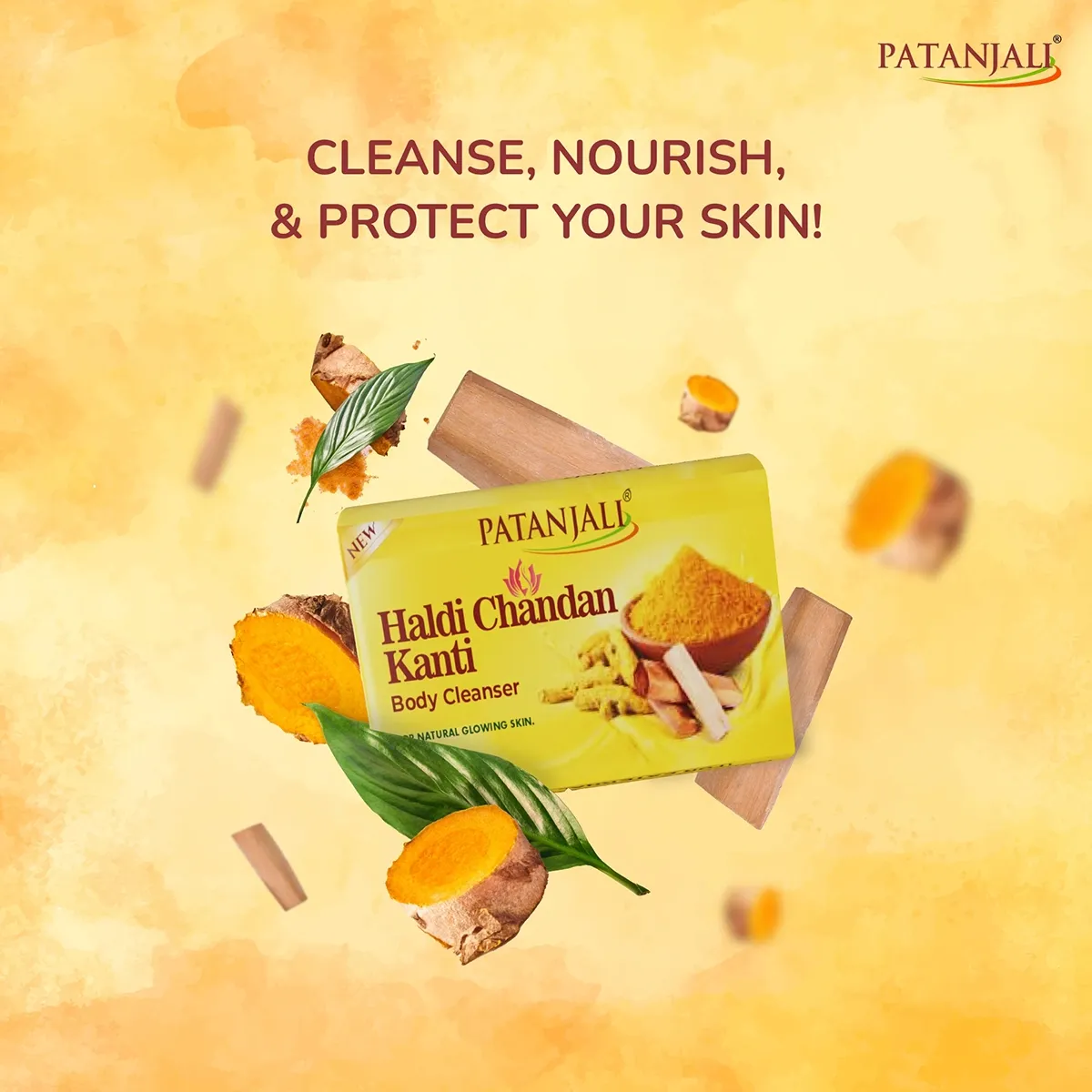 Patanjali Haldi Chandan Kanti Body Cleanser - Image 4