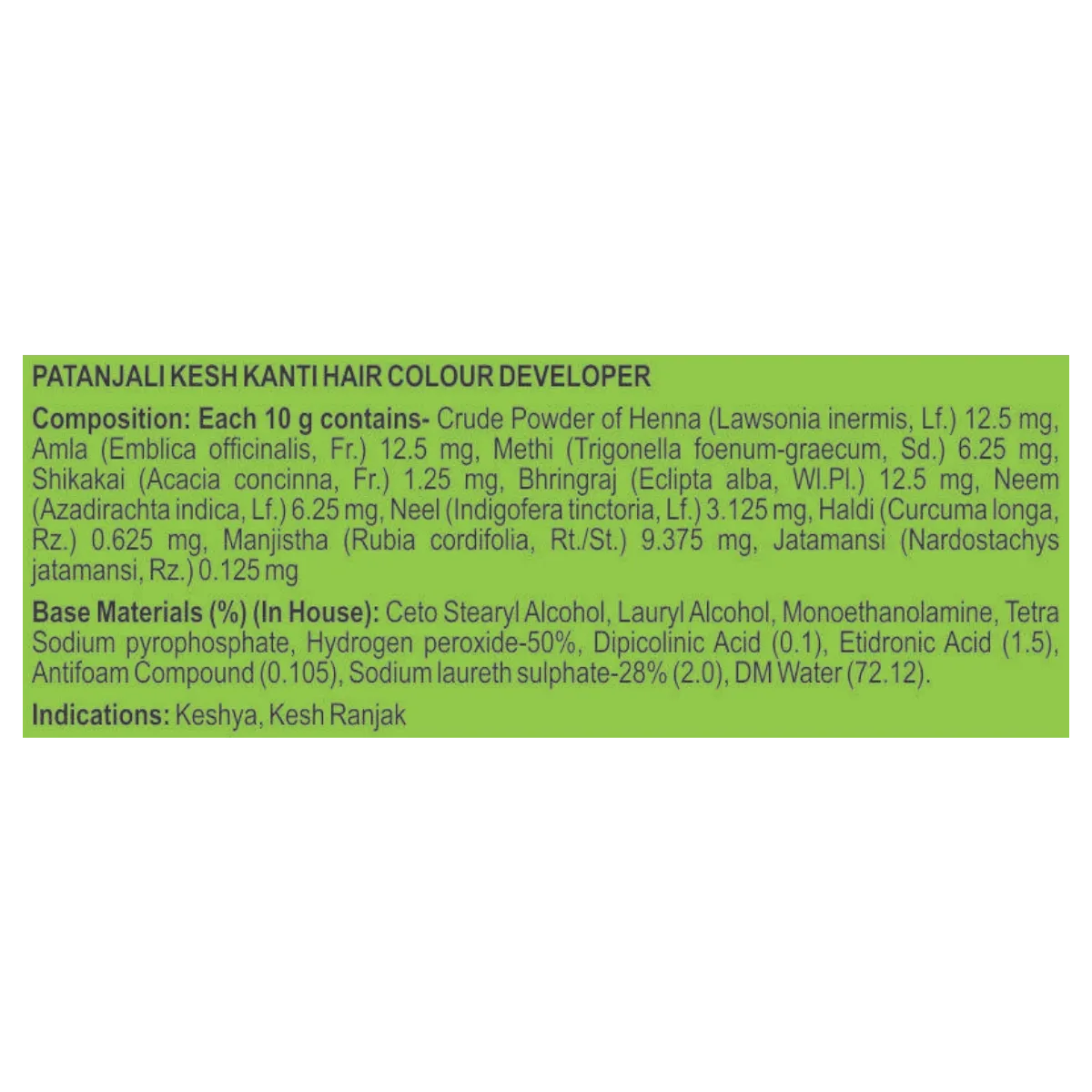 Patanjali Kesh Kanti Hair Colour (Cream & Developer) - Natural Black - Image 4