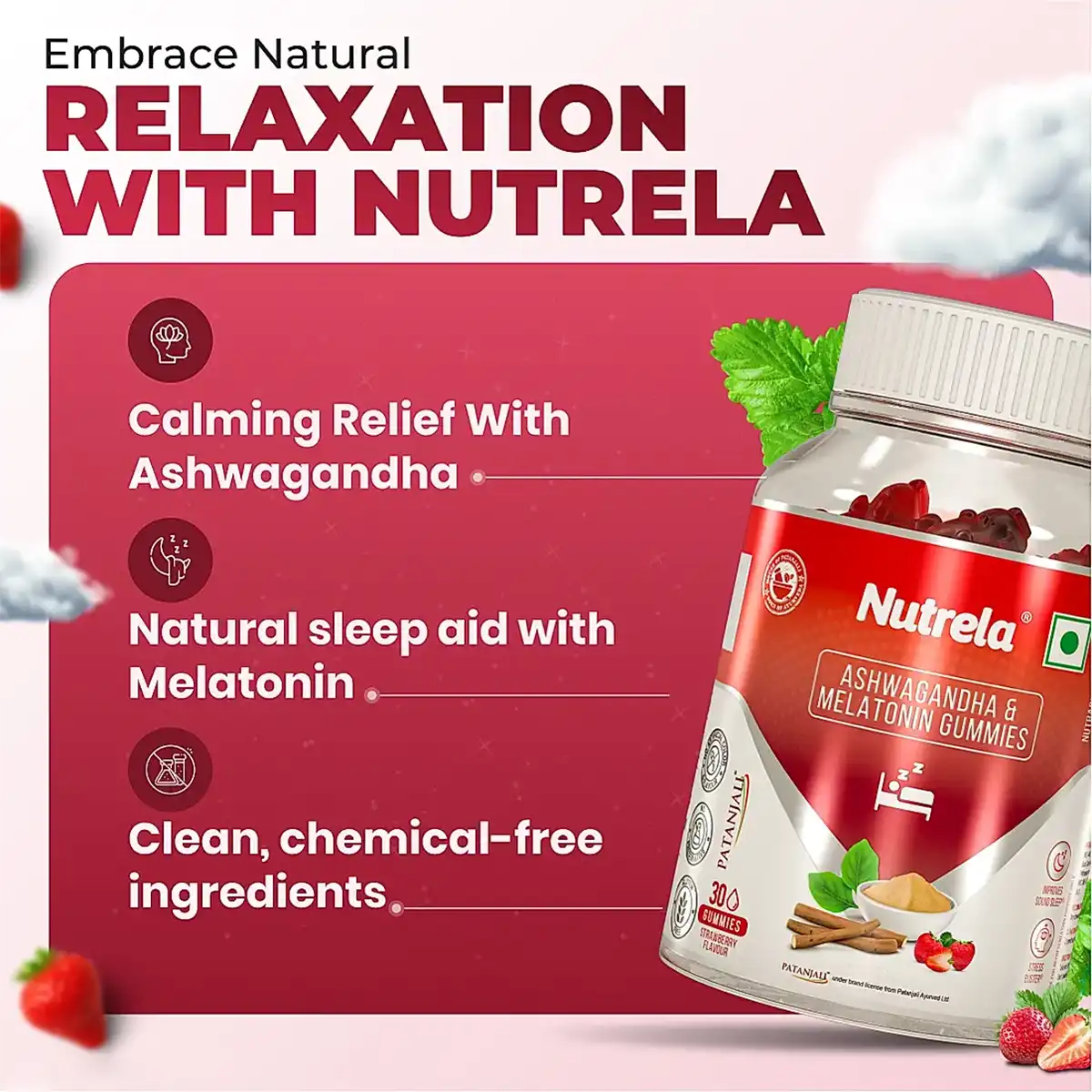 Patanjali Nutrela Ashwagandha & Melatonin - Image 2