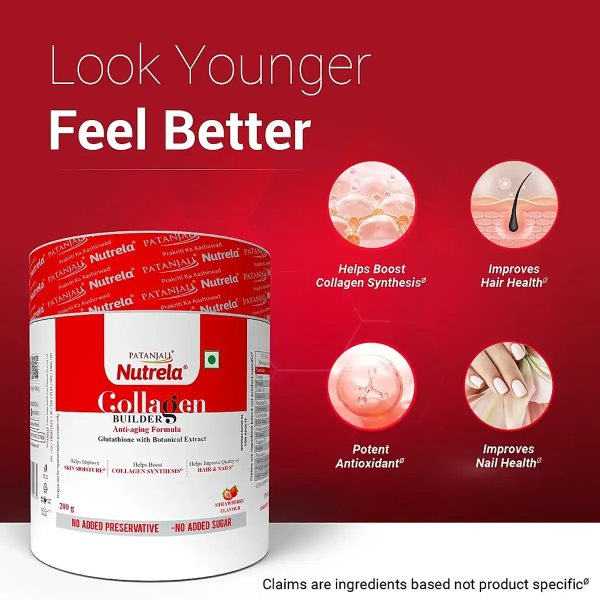 Patanjali Nutrela Collagen Builder | Collagen Supplement | Skin & Joint Support-5