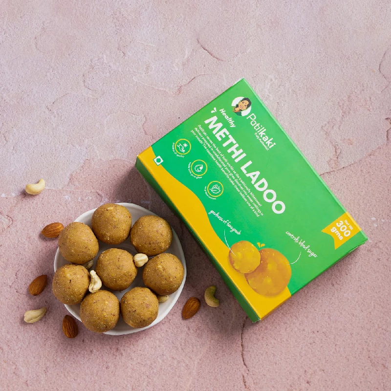 Patil Kaki (Methi Ladoo (Pure Ghee) Patil Kaki (Methi Ladoo (Pure Ghee)-Pack Size-300 g