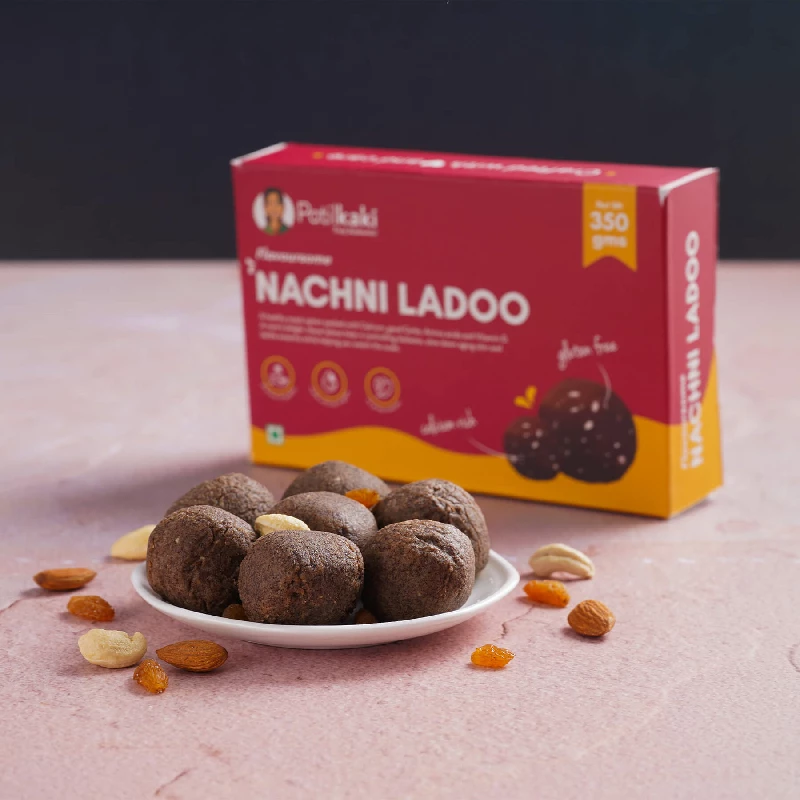 Patil Kaki Nachni Ladoo ( Pure Ghee ) - Image 3