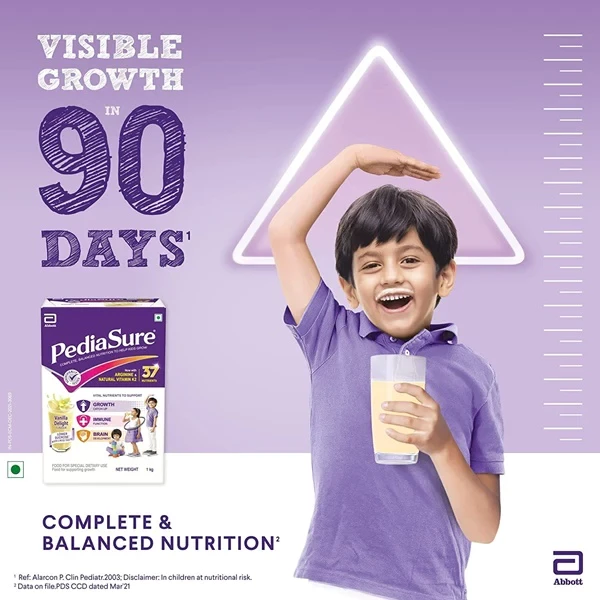 PediaSure Health and Nutrition Drink Powder for Kids Growth (Vanilla) - Image 2