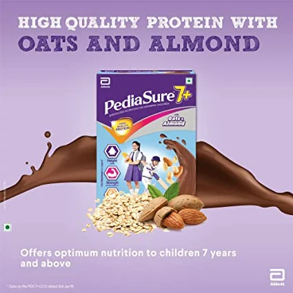 Pediasure 7 Plus Oats & Almond Nutrition Drink Powder Chocolate Flavour for Infants - Image 4