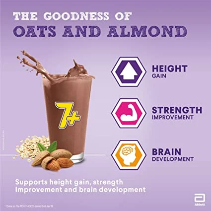 Pediasure 7 Plus Oats & Almond Nutrition Drink Powder Chocolate Flavour for Infants - Image 6