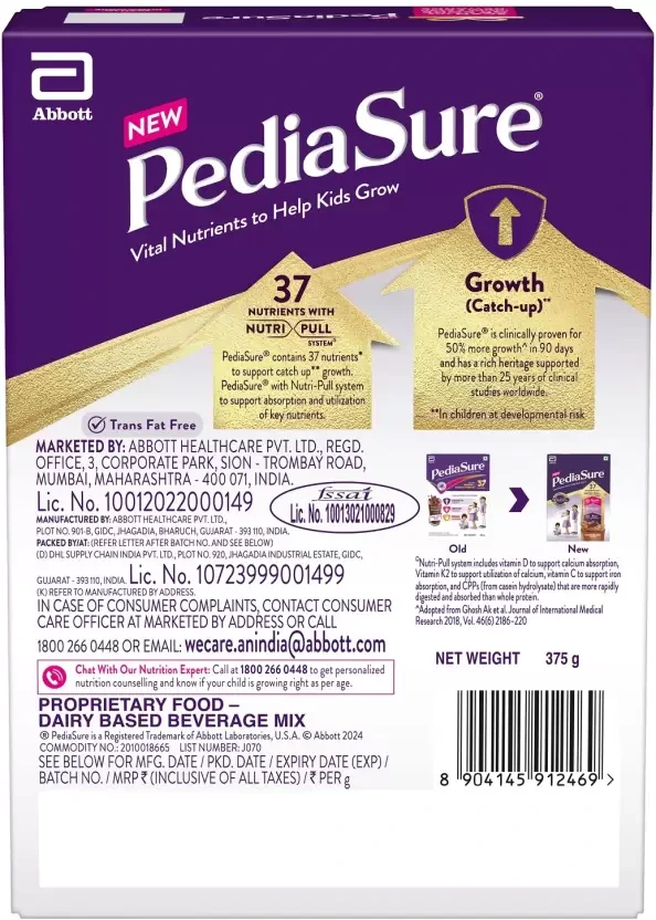Pediasure Health and Nutrition Drink Powder for Kids Growth (Premium Chocolate) - Image 8