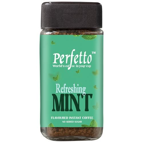 Perfetto Flavoured Instant Coffee - Refreshing Mint Perfetto Flavoured Instant Coffee - Refreshing Mint--50 g Jar