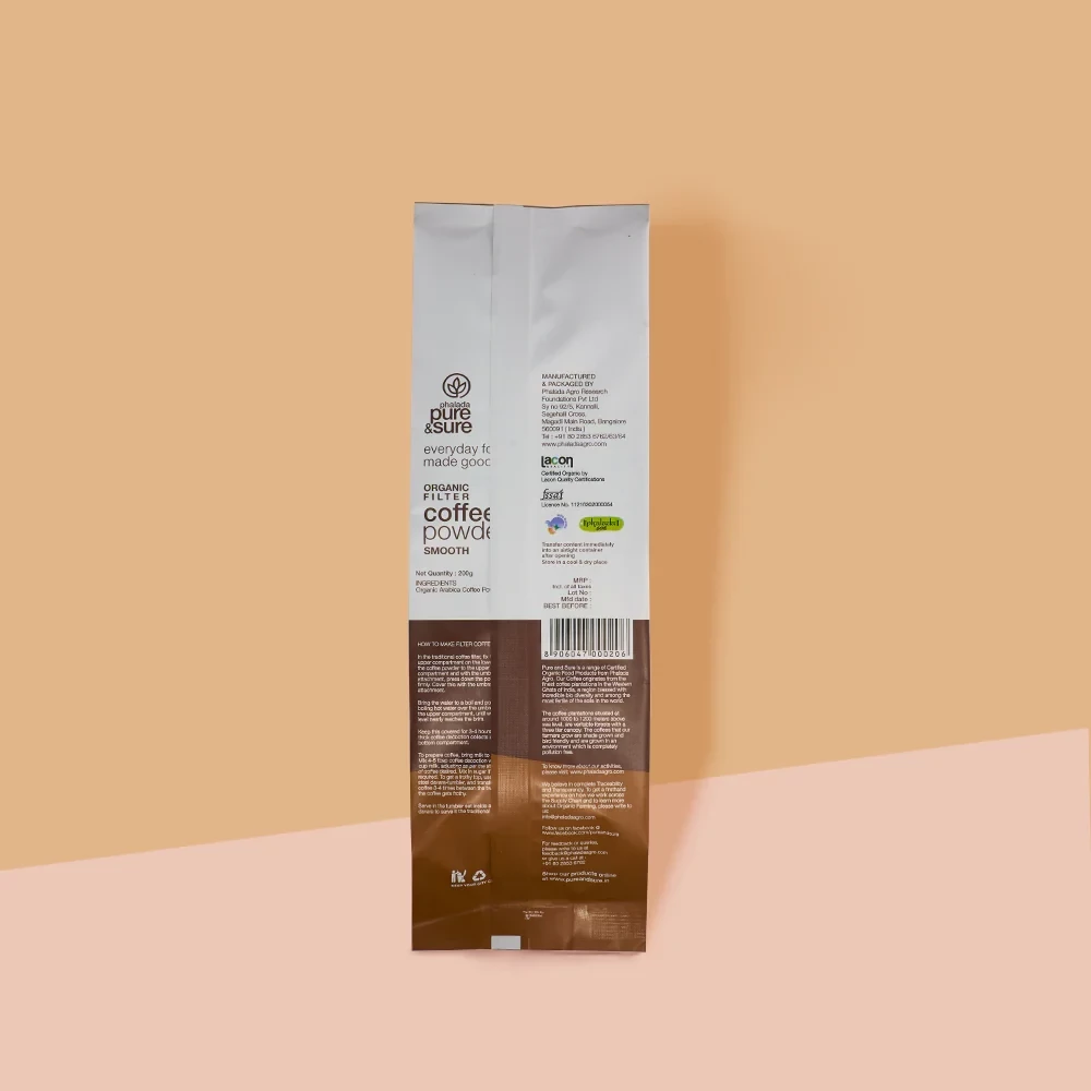 Phalada Pure & Sure Organic Filter Coffee Powder, Smooth - Image 2