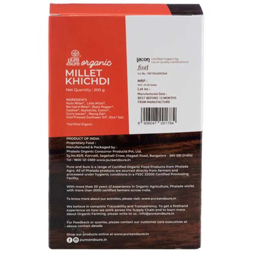 Phalada Pure & Sure Organic Millet Khichdi - Nutritious - Image 2