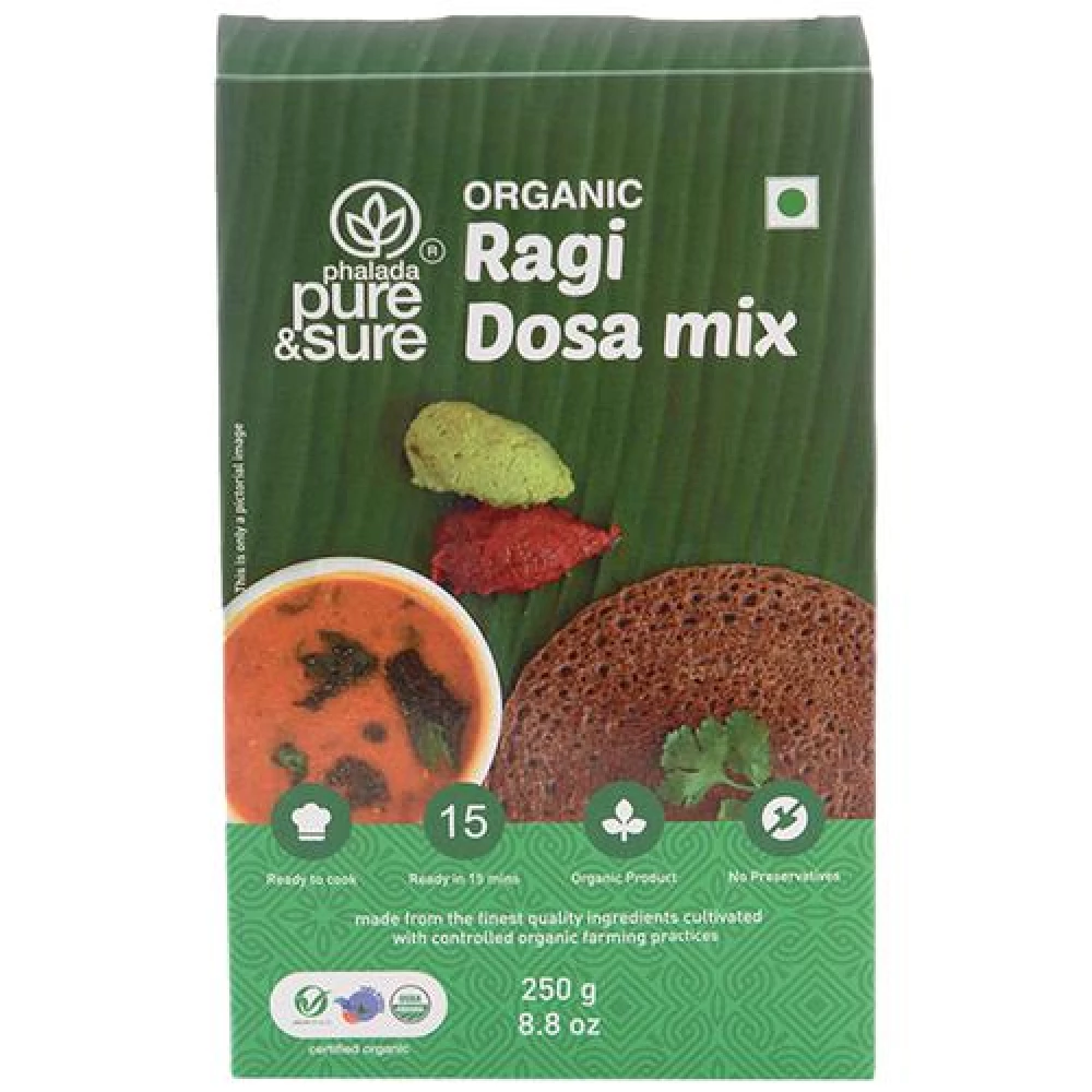 Phalada Pure & Sure Organic Ragi Dosa Mix Ready To Cook