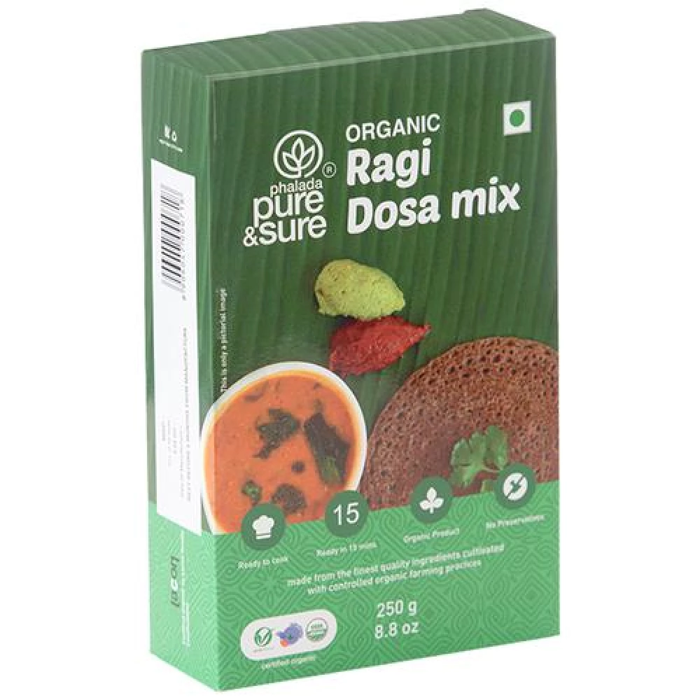 Phalada Pure & Sure Organic Ragi Dosa Mix - Ready To Cook - Image 3