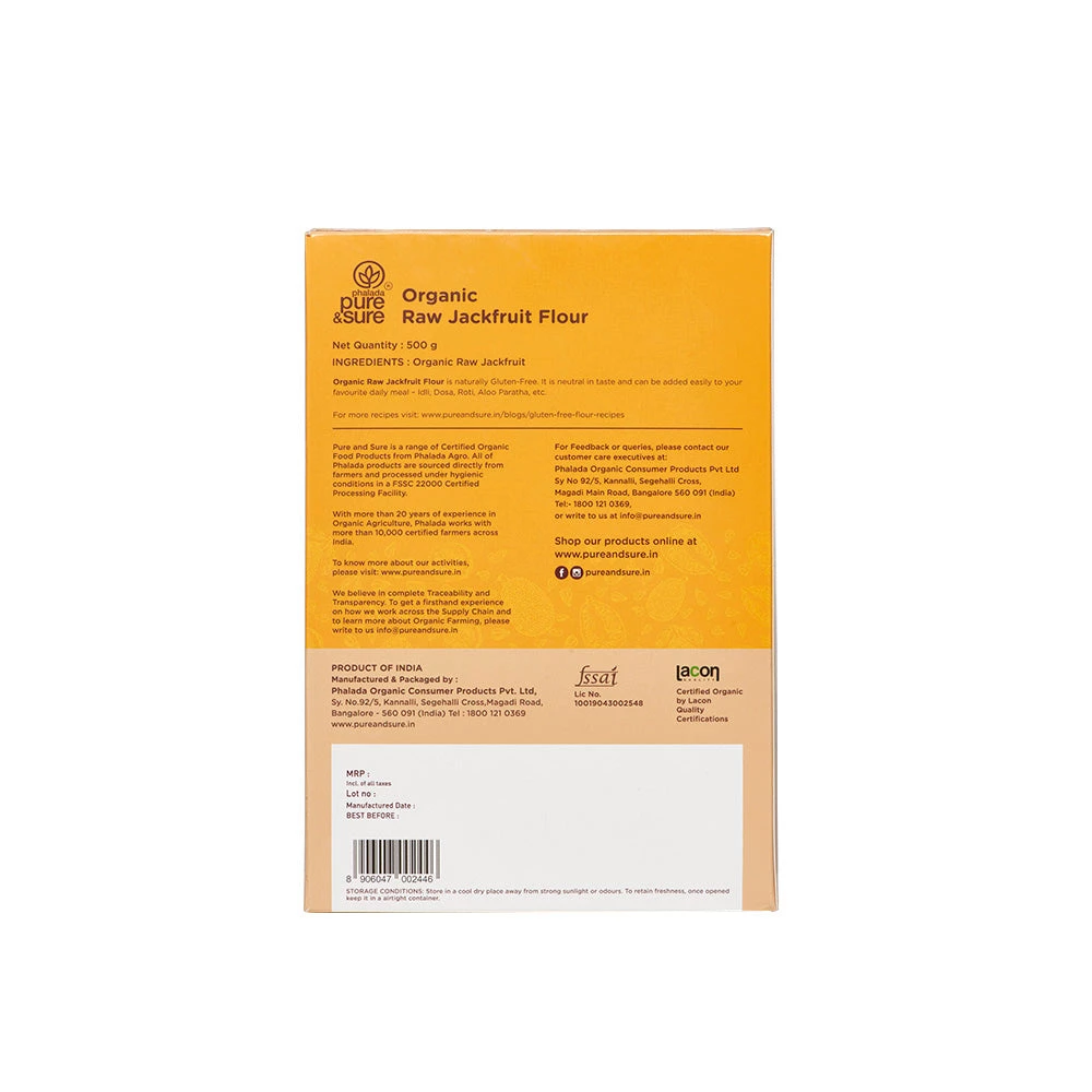 Phalada Pure & Sure Organic Raw Jackfruit Flour - Image 3