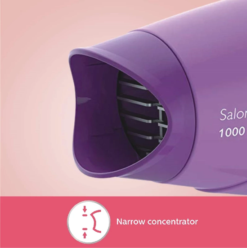 Philips 1000 Watts Compact Hair Dryer-Purple - Image 4