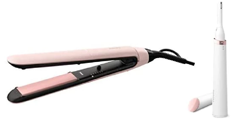 Philips BHS378-10 Kerashine Straightener & Touch-Up HP6388 Eyebrows, Facial & Body Trimmer Philips BHS378-10 Kerashine Straightener & Touch-Up HP6388 Eyebrows, Facial & Body Trimmer-Pack Size-Combo of 2