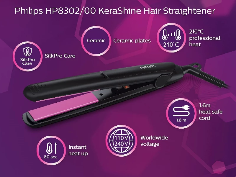 Philips HP8302 Essential Selfie Straightener & HP6306 Lady Shave - Image 2