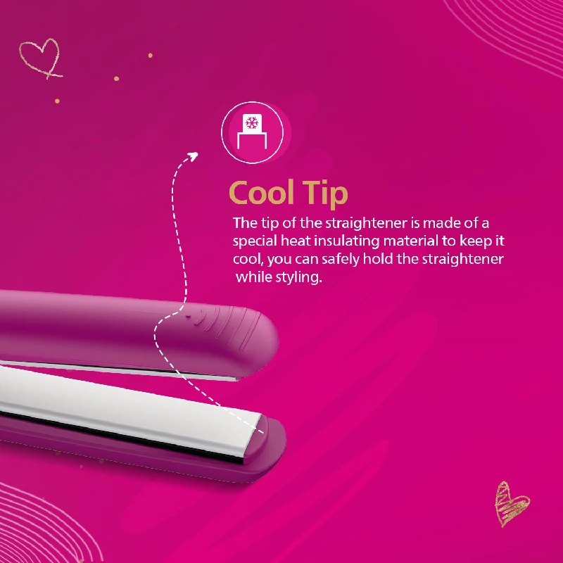 Philips New Hair Straightener - Pink - Image 4