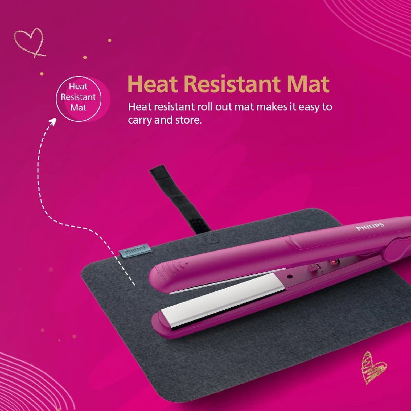 Philips New Hair Straightener - Pink - Image 5