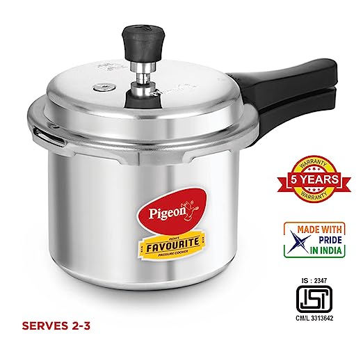 Pigeon by Stovekraft Favourite - Aluminum Induction Base Pressure Cooker, Inner Lid - Image 3