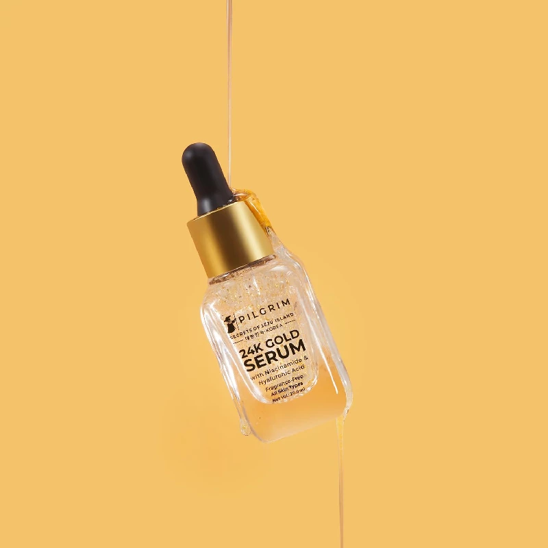 Pilgrim 24K Gold Face Serum With Niacinamide & Hyaluronic Acid - Image 2