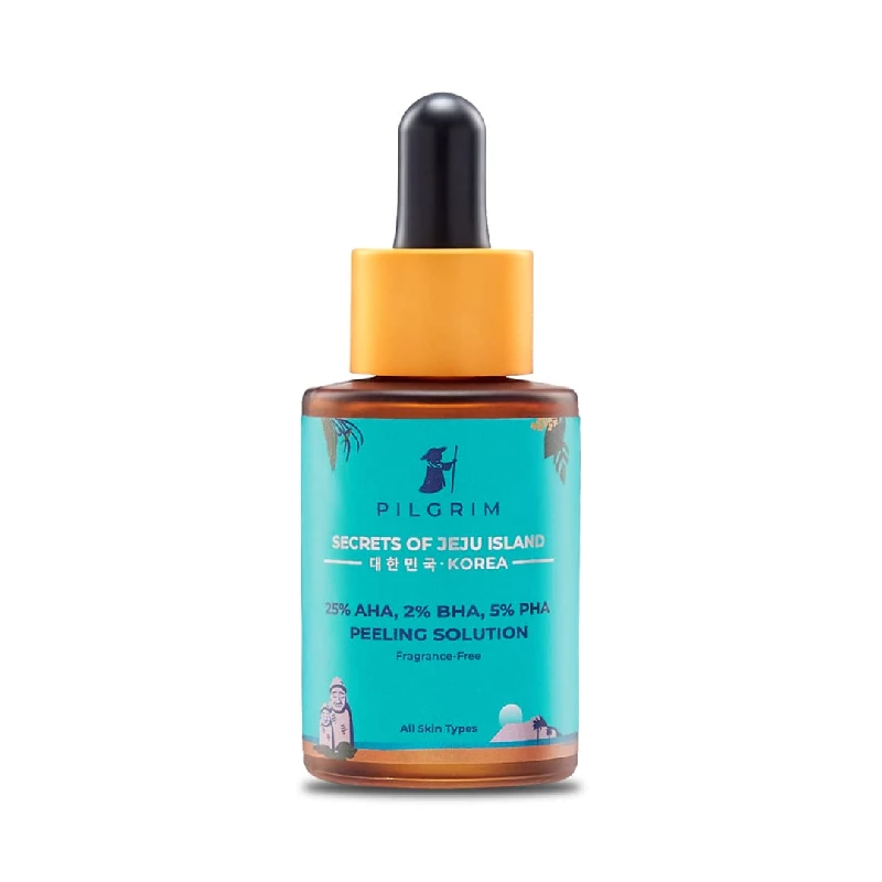 Pilgrim AHA+ BHA+ PHA Peeling Solution for Face Pilgrim AHA+ BHA+ PHA Peeling Solution for Face-Pack Size-30 ml