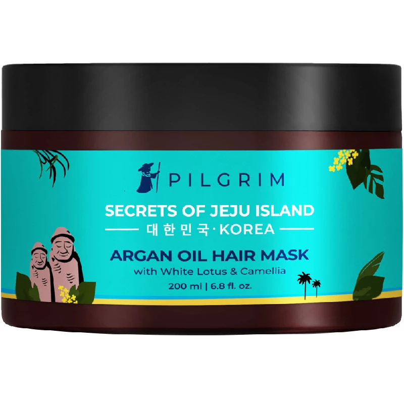 Pilgrim Argan Oil Hair Mask with White Lotus & Camellia Pilgrim Argan Oil Hair Mask with White Lotus & Camellia-Pack Size-200 ml
