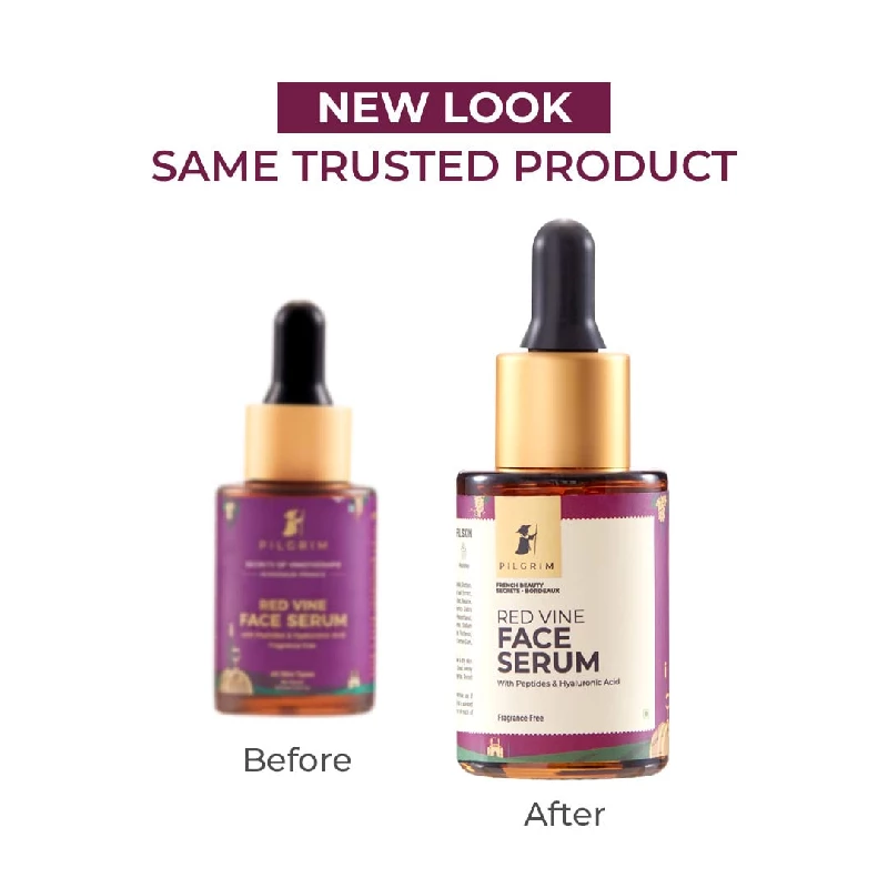 Pilgrim French Red Vine & Hyaluronic acid serum with peptides - Image 2