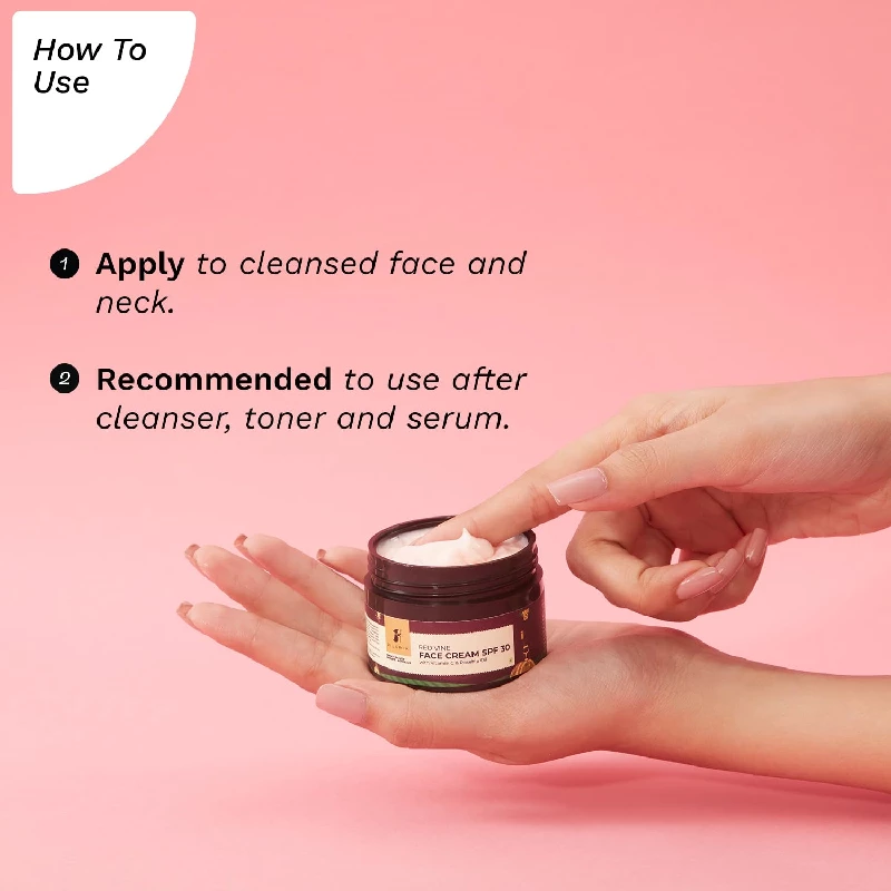 Pilgrim French Red Vine Face Cream with SPF 30 Sunscreen - Image 5