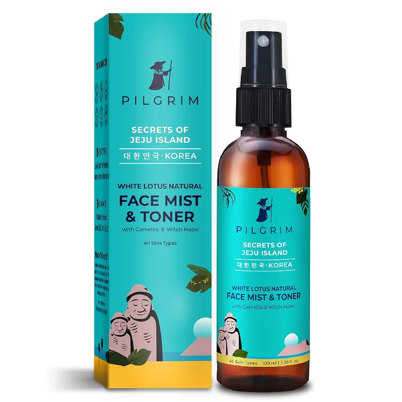 Pilgrim Korean Beauty White Lotus Refreshing Face Mist & Toner Pilgrim Korean Beauty White Lotus Refreshing Face Mist & Toner-Pack Size-100 ml