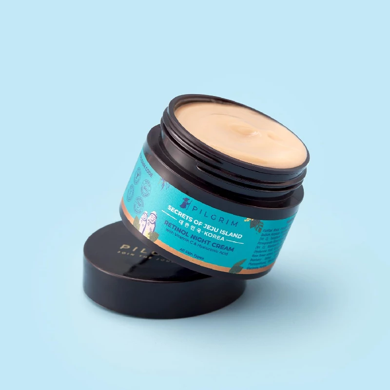 Pilgrim Korean Retinol Anti Aging Night Cream with Hyaluronic Acid & Vitamin C - Image 2