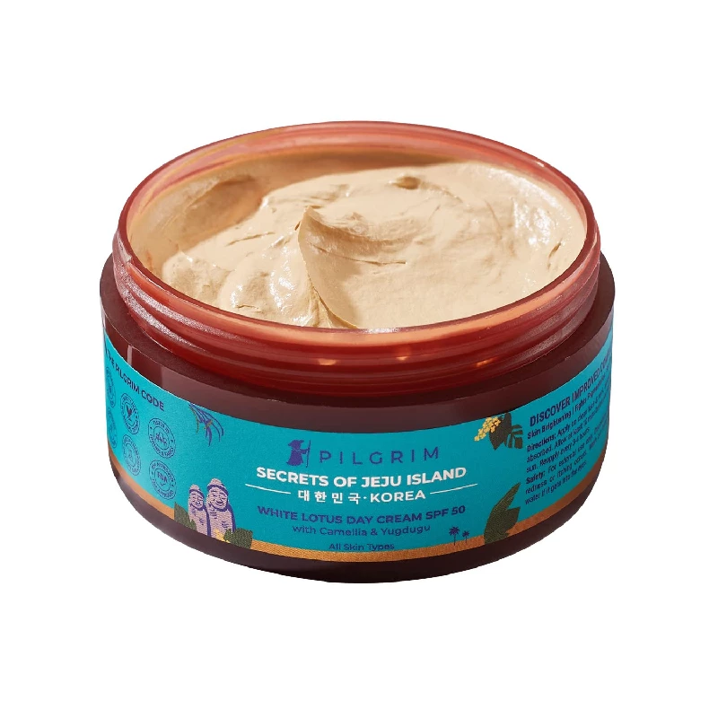 Pilgrim Korean White Lotus Face Cream Pilgrim Korean White Lotus Face Cream-Pack Size-100 g