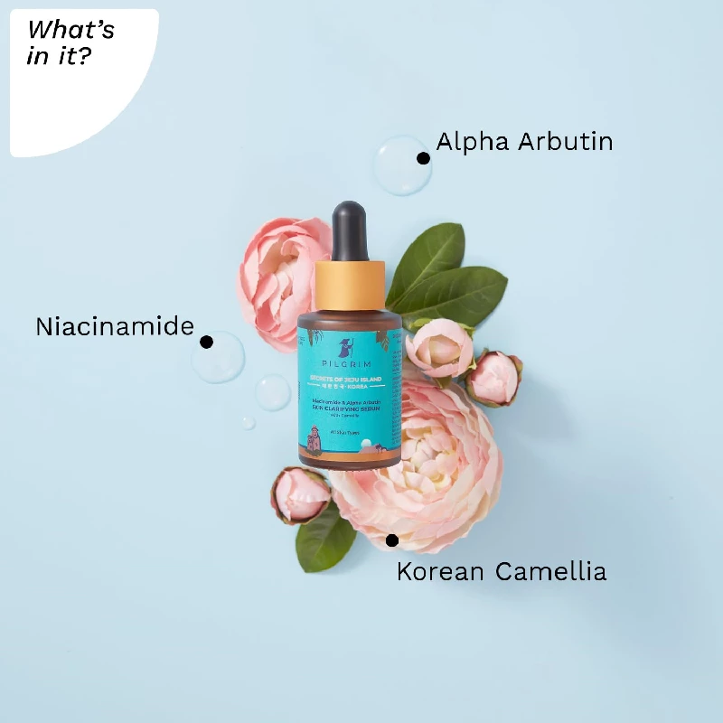Pilgrim Niacinamide & Alpha Arbutin Skin Clarifying Serum for acne & acne marks - Image 4