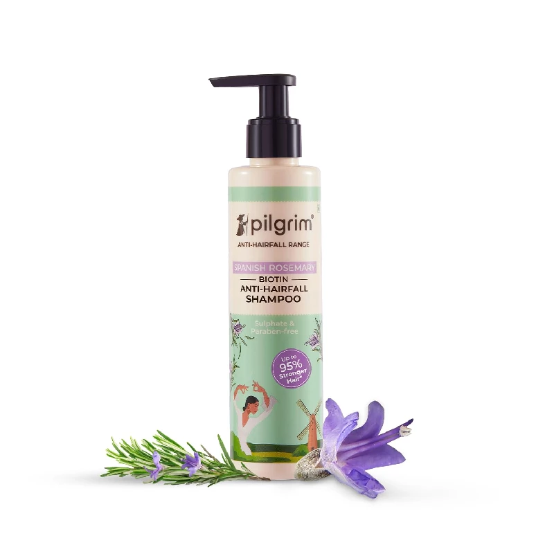 Pilgrim Spanish Rosemary & Biotin Anti Hairfall Shampoo Pilgrim Spanish Rosemary & Biotin Anti Hairfall Shampoo-Pack Size-200 ml