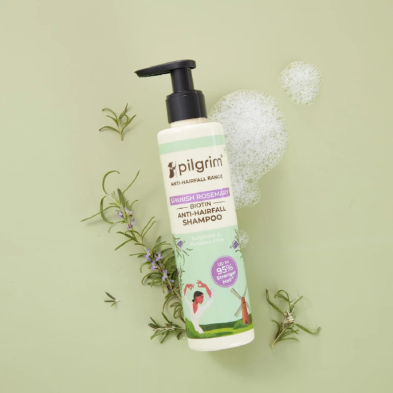 Pilgrim Spanish Rosemary & Biotin Anti Hairfall Shampoo - Image 2