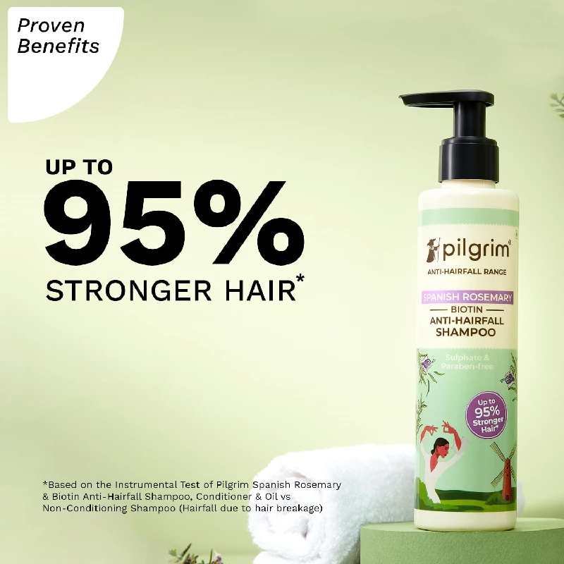 Pilgrim Spanish Rosemary & Biotin Anti Hairfall Shampoo - Image 4