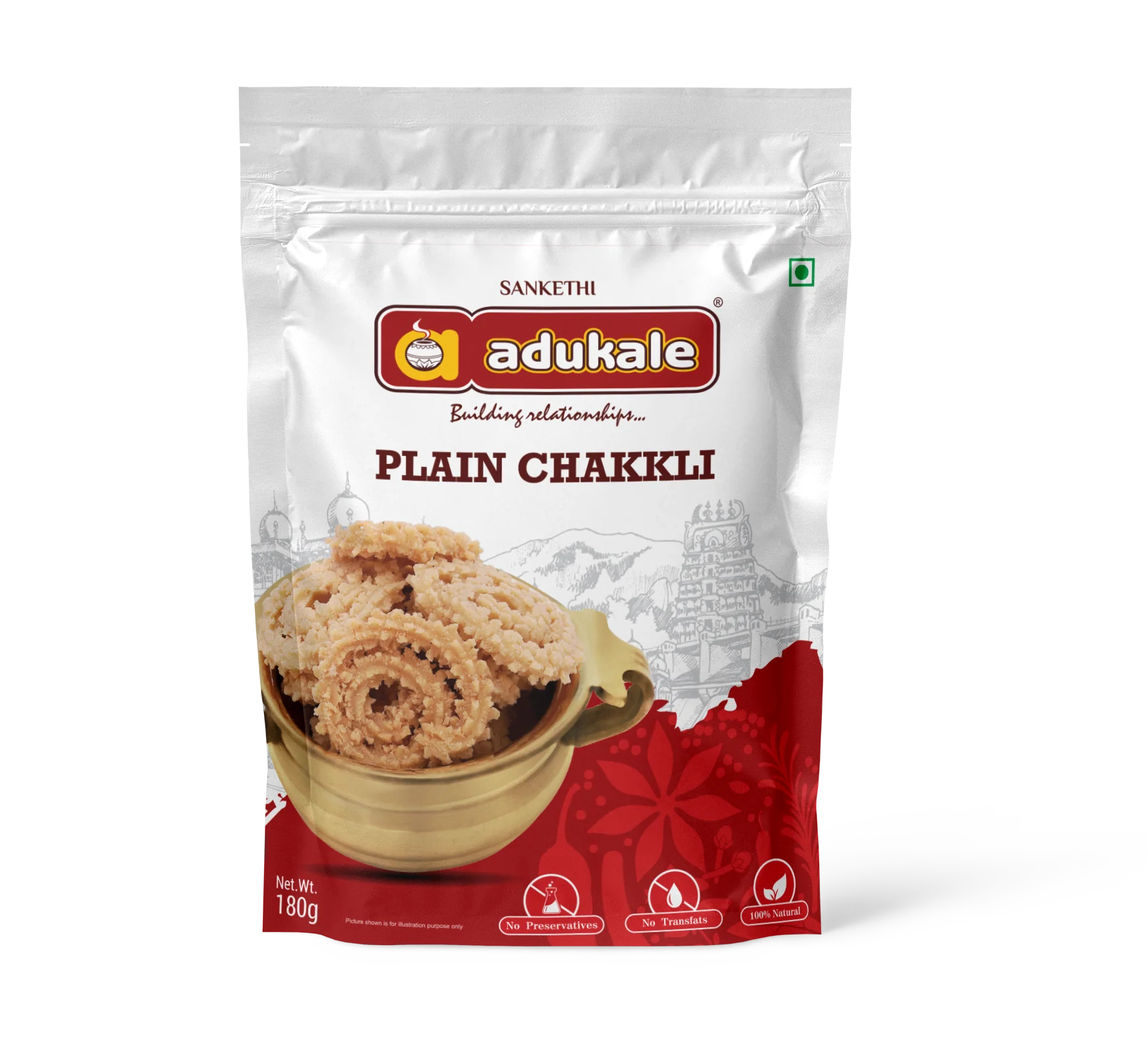 Plain Chakkli Plain Chakkli-Pack Size-180 g