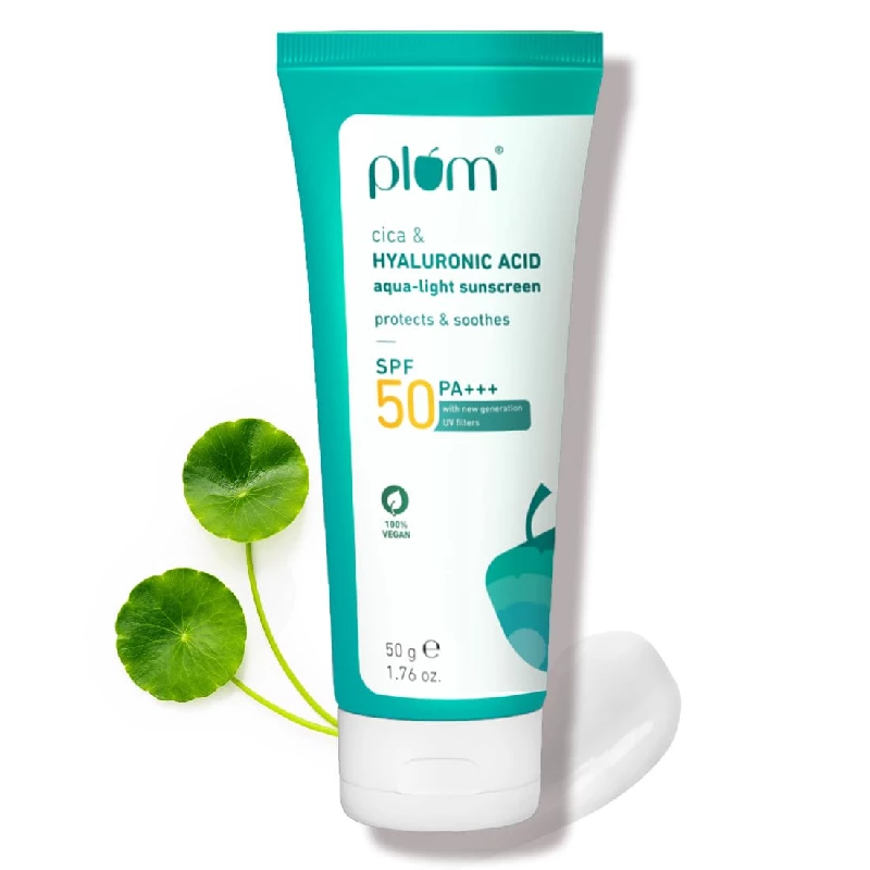 Plum Cica & Hyaluronic Acid Aqua Light Sunscreen Spf 50