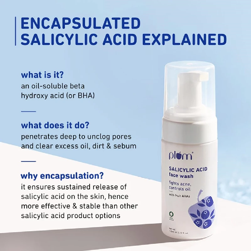 Plum Encapsulated Salicylic Acid Foaming Face Wash - Image 5