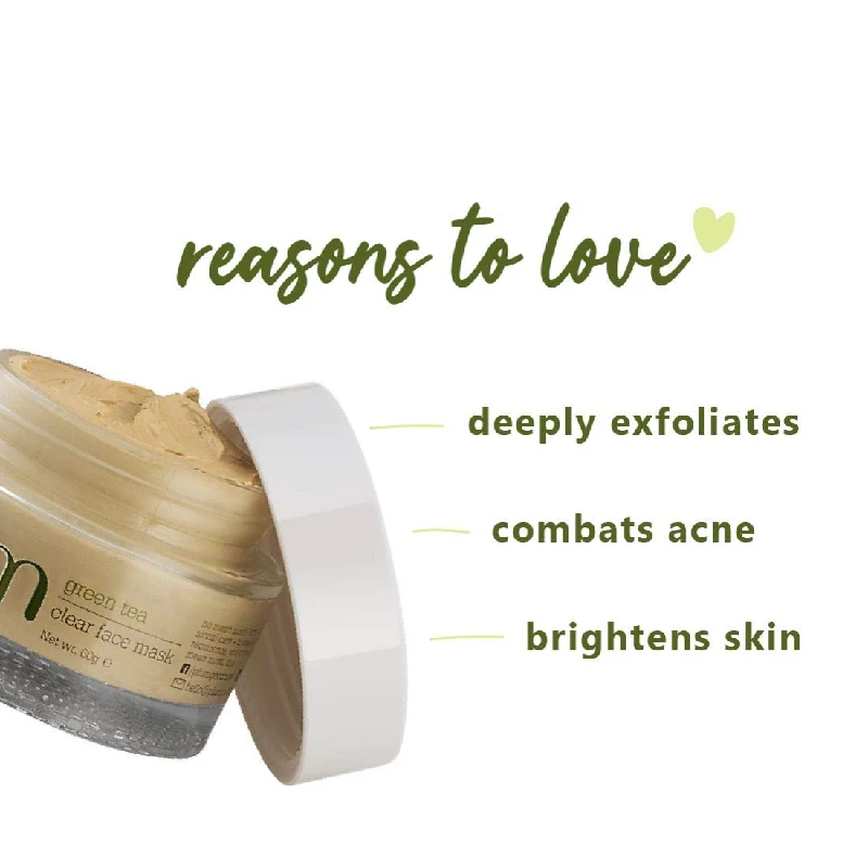 Plum Green Tea Clear Face Mask - Image 4
